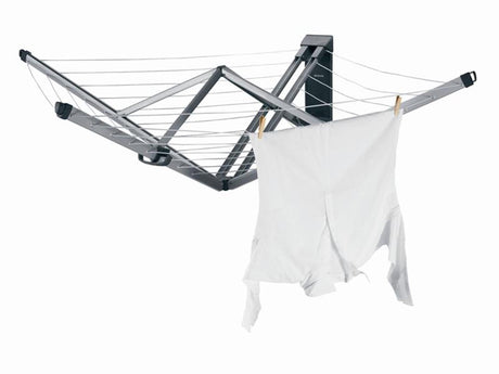 Brabantia wanddroogmolen wallfix grijs 25mtr