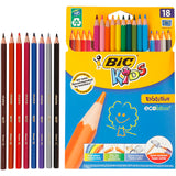 Bic Evolution Buntstifte, sechseckig, L: 17,5 cm, Mine 3 mm, verschiedene Farben, 18 Stück 1 Box