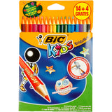 Bic Evolution Buntstifte, sechseckig, L: 17,5 cm, Mine 3 mm, verschiedene Farben, 18 Stück 1 Box