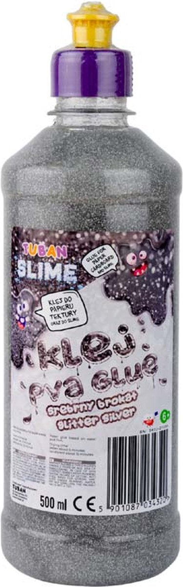 Tuban - PVA-Kleber für Schleimglitter - Silber 500 ml