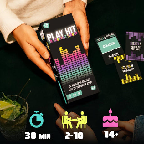 Asmodee play hit: de muzikale battle – actief hilarisch partyspel - perfect voor feestjes en familieavonden - test je muziekkennis!