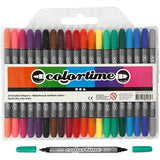 Doppelseitige Marker der Firma Creativ – Grundfarben, 20 Stk.