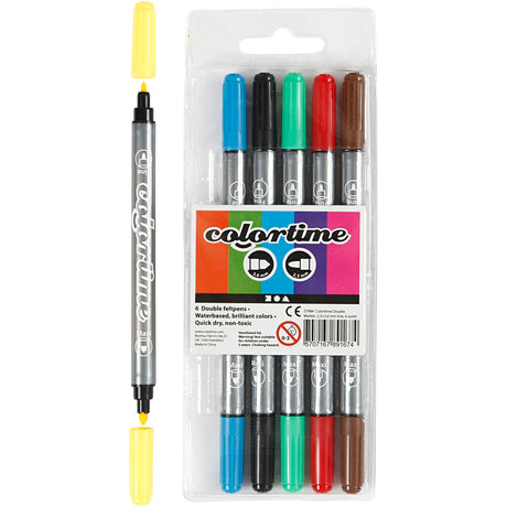Kreativunternehmen https: www.cchobby.nl colortime-double-tip-line-thickness-2-3-3-6-mm-standard-colours-6-piece-1-box