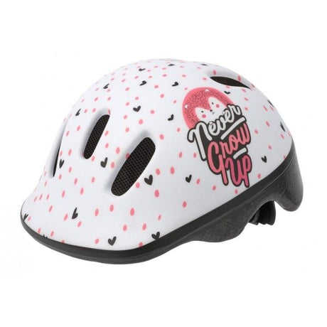 Polisport Kinderhelm Hoggy. Größe: xxs (44 48 cm), Farbe: Weiß rosa Matt