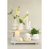 Ideas 4 seasons chubby bloempot gebroken wit ã˜9xh6,4cm