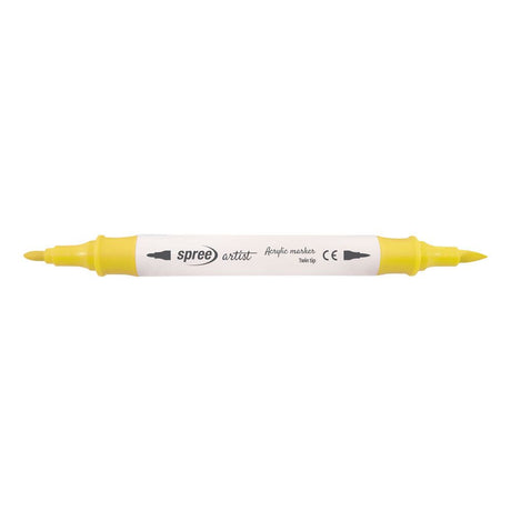 12 Acryl-Double-Top-Marker mit weichem Pinsel