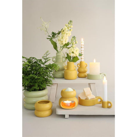 Ideas 4 seasons chubby brander mosterdgeel ã˜10xh9cm