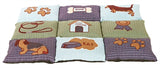 Trixie Hundekissen Patchwork blau grün