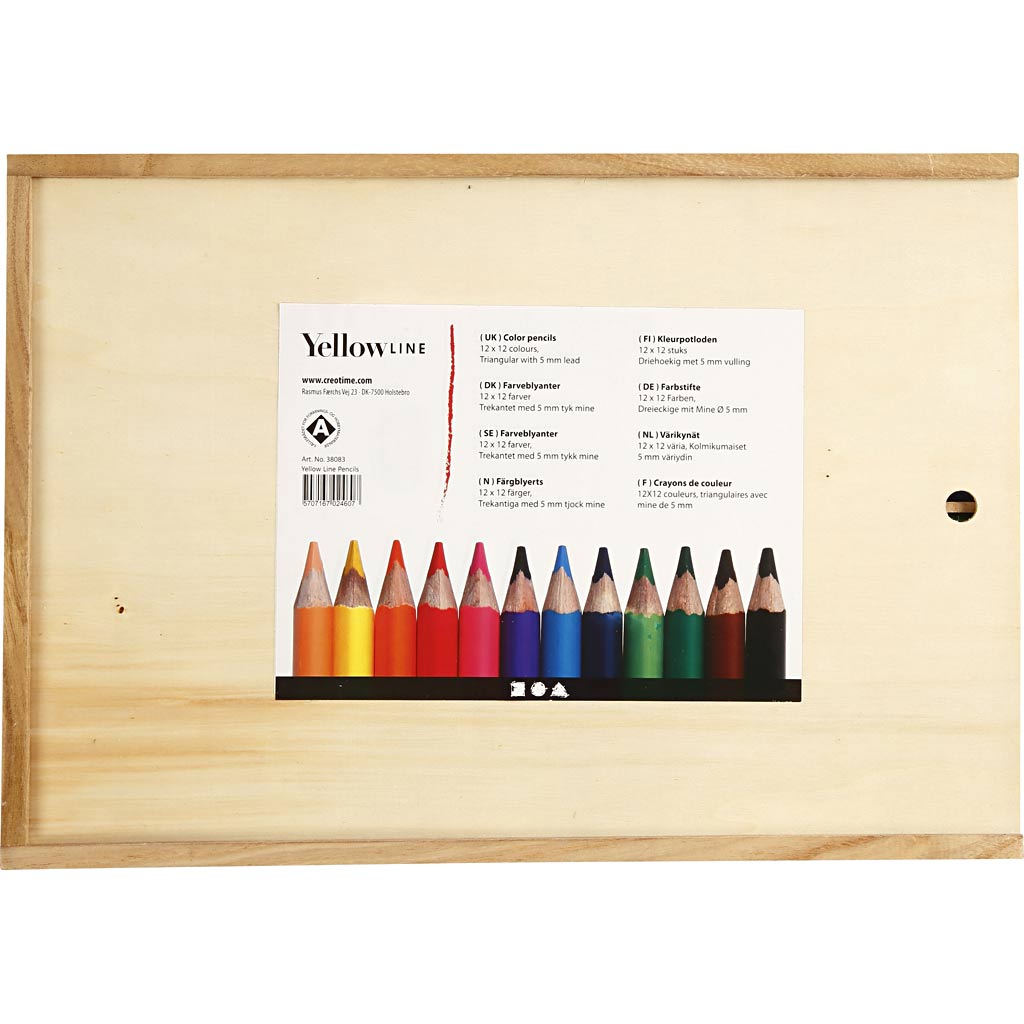 Creativ Company Buntstifte, Nachfüllung 5 mm, Jumbo, verschiedene Farben, 144 Stück 1 Box