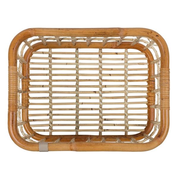 Basil Green Life - Rattan Fahrradkorb - groß - zuerst - natürlich braun