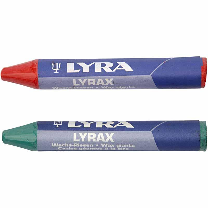 Lyra Wachsmalstifte, L: 9 cm, Stärke 15 mm, 12 Stück 1 Box