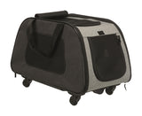 Trixie Travel Basket Trolley Black Light Grey