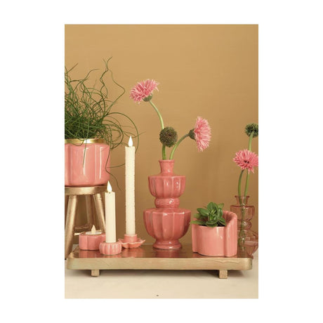 Ideen 4 Jahreszeiten Vase Bellagio Terra Pink ã˜11xh20cm