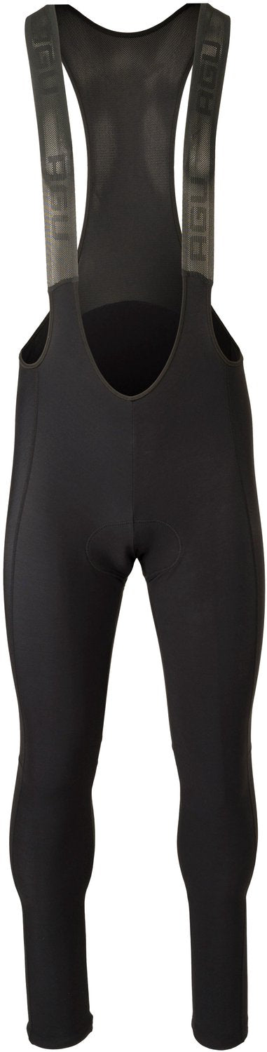 Agu essential - bibtight - winter fietsbroek heren - zwart - met zeem - warme winterstof - winddicht - reflecterend xxxl