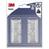 3m 1062868 - zelfklevende kunstof rechthoek haak - wit (4 haken) | 10 stuks