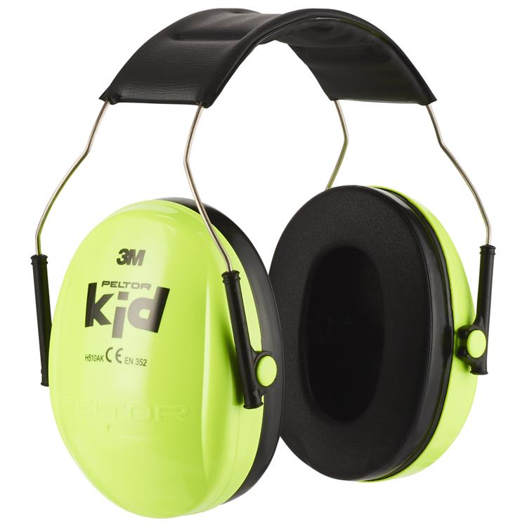 3 m Peltor-Ohrenschützer für Kinder, neongrün, H510AK