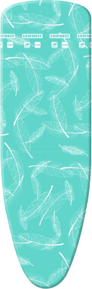 Leifheit Bügeltischbezug Thermo Reflect S M – 125 x 40 cm Bügelfläche – 3 mm dickes Molton – Blau