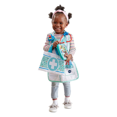 Vtech Care Lederspielzeug-Arzt-Set – Lernspielzeug – inklusive 15 Zubehörteilen – mit gesungenen Liedern