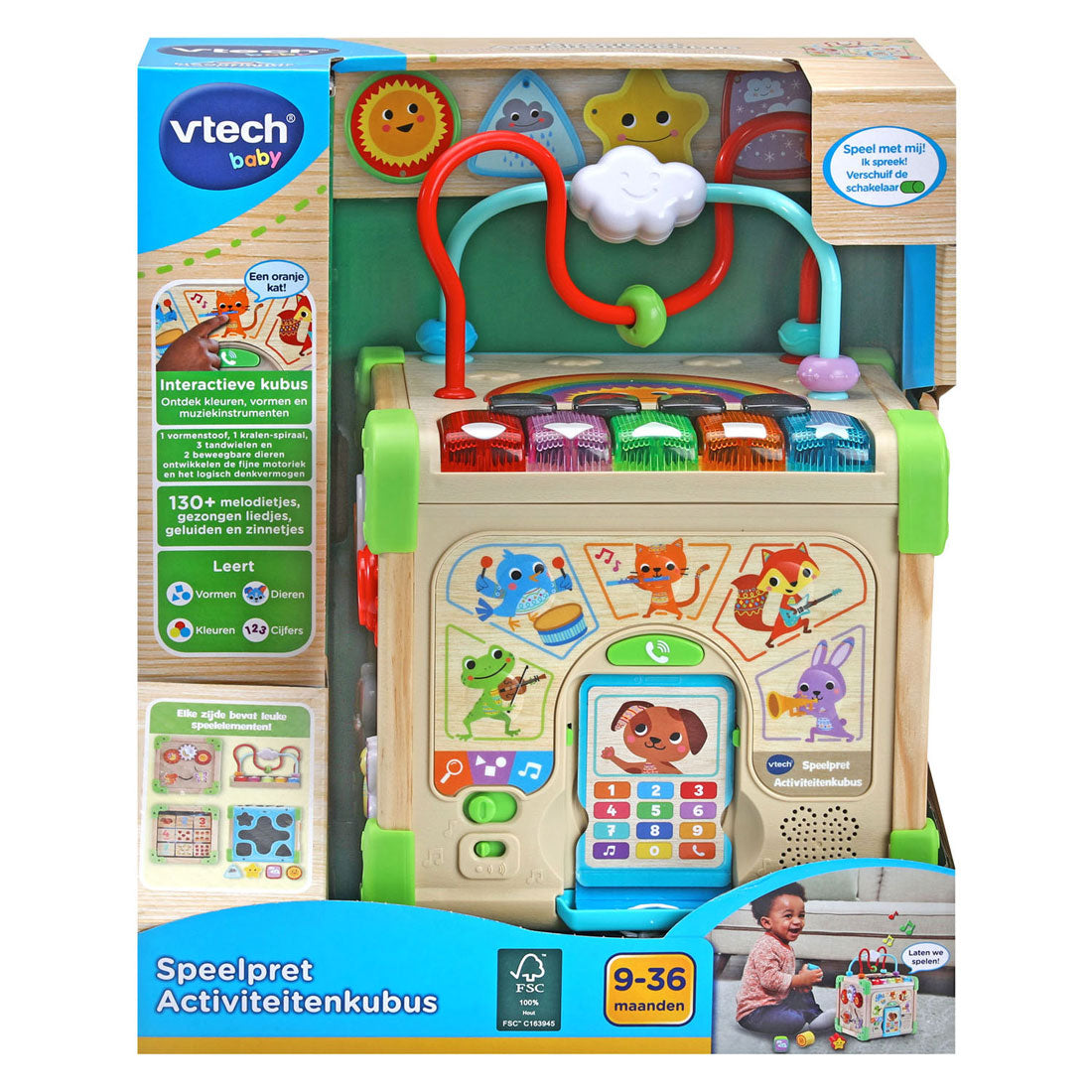 Vtech Green Speel Interpret Aktivität Kubus