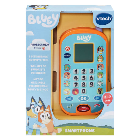 Vtech Bluey Smartphone – 4 fröhliche Spiele – lustige Animationen ansehen – Lernspielzeug – Niederländisch gesprochen – ab 3 Jahren