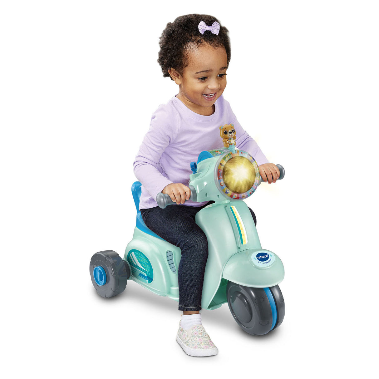 Vtech 2in1 loopscooter blauw