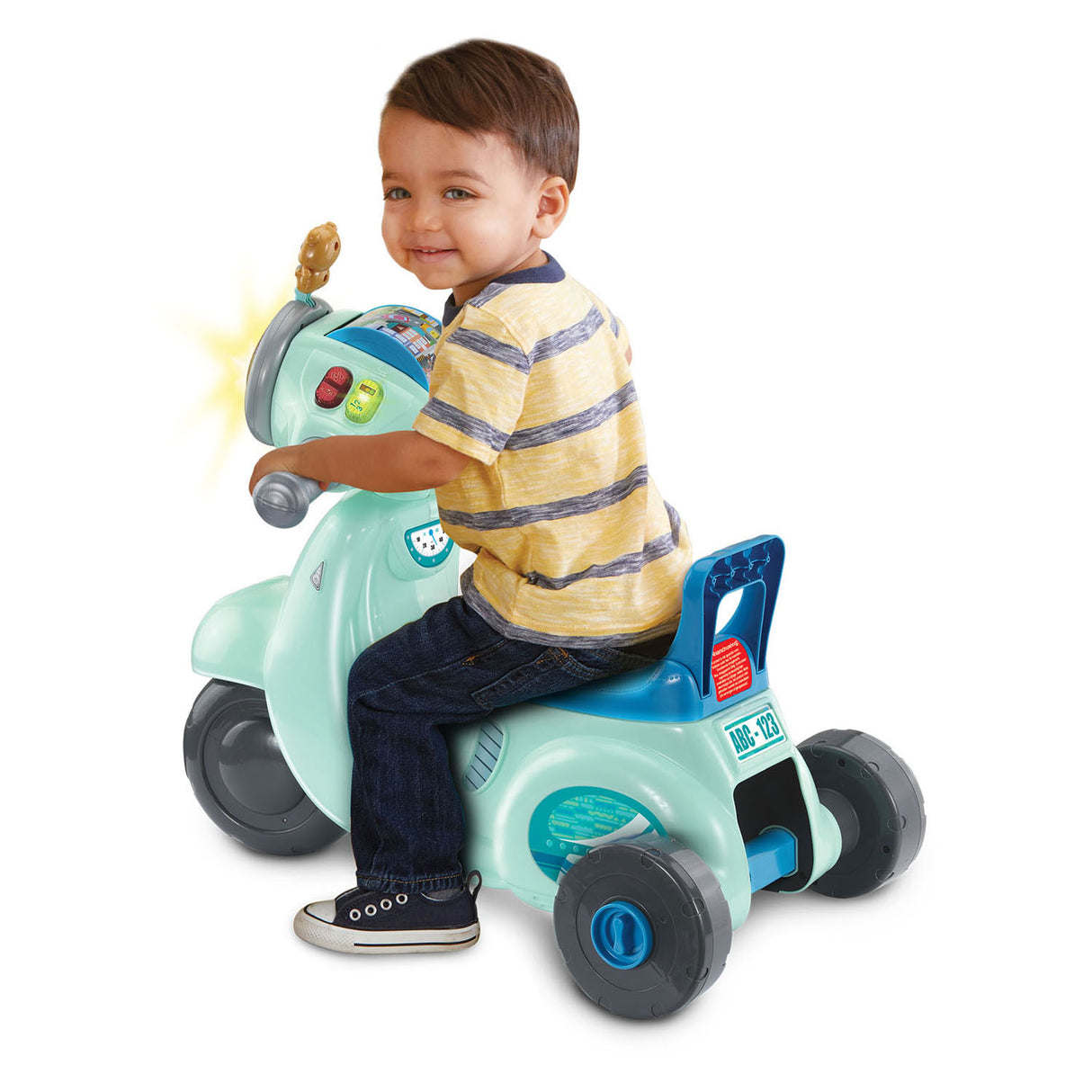 Vtech 2in1 in esecuzione blu scooter