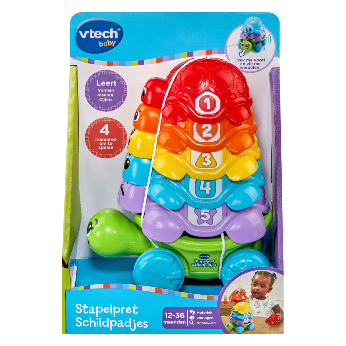 Vtech stapelbare, lustige Schildkröten-Ziehfigur