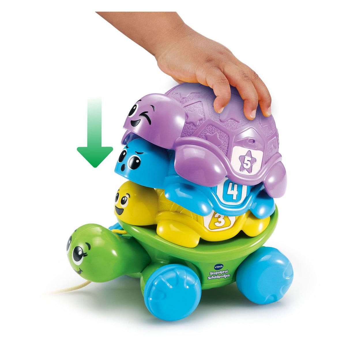 Vtech stapelbare, lustige Schildkröten-Ziehfigur