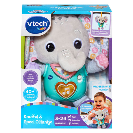 Vtech Kuschel- und Spielelefant grau