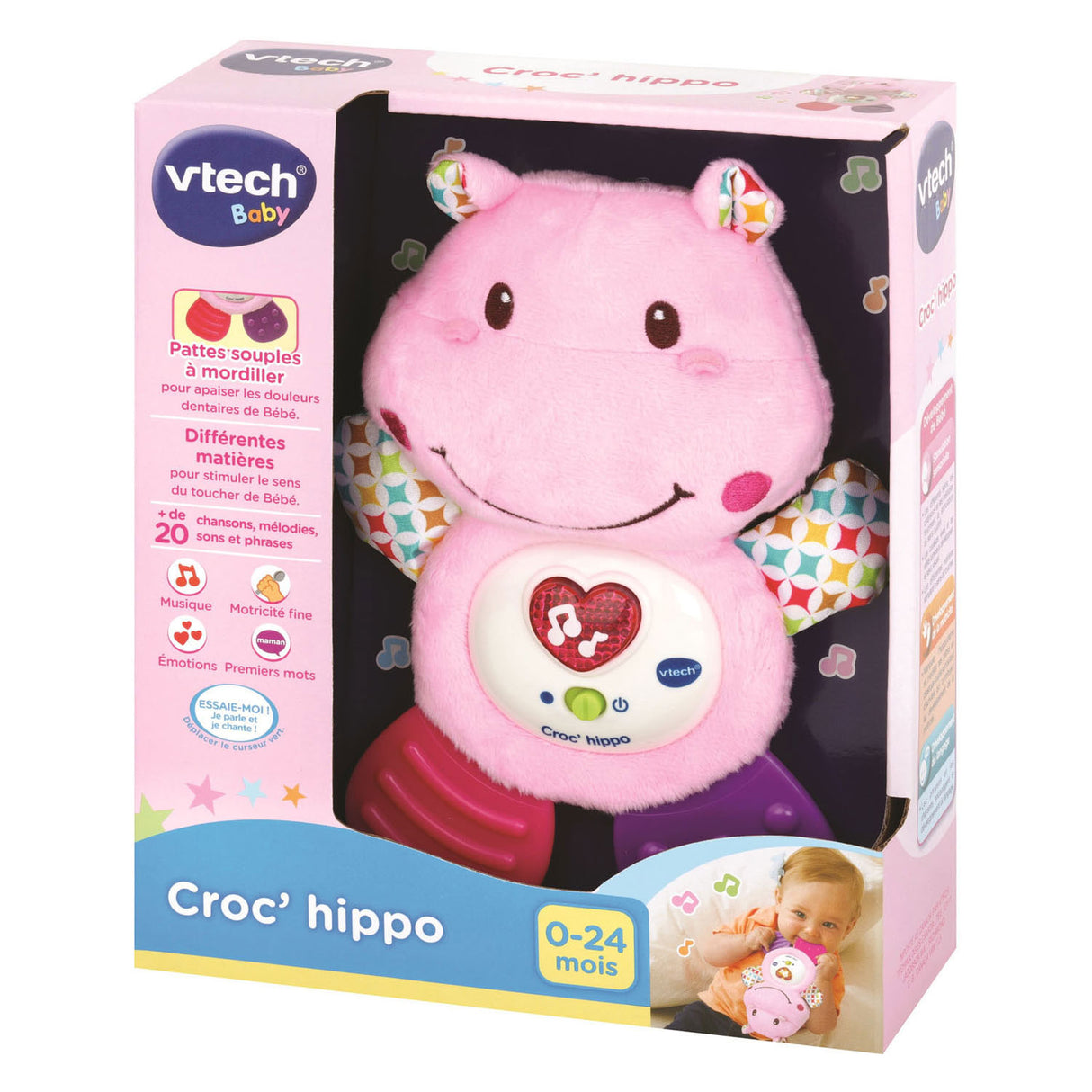 Vtech Babyrassel Krokodil Nilpferd