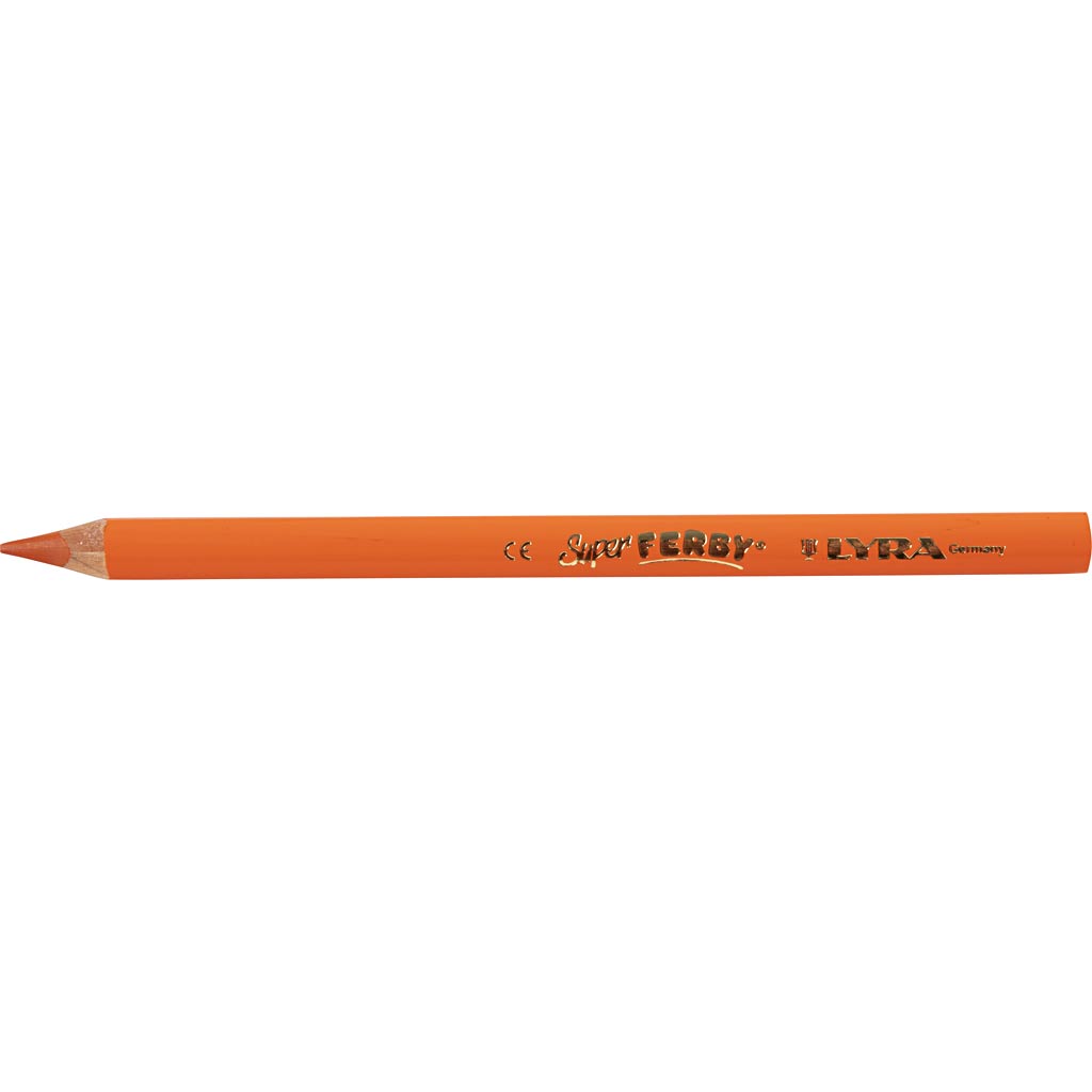 Lyra Super Ferby 1 Buntstifte, L: 18 cm, Mine 6,25 mm, orange, 12 Stück 1 Box