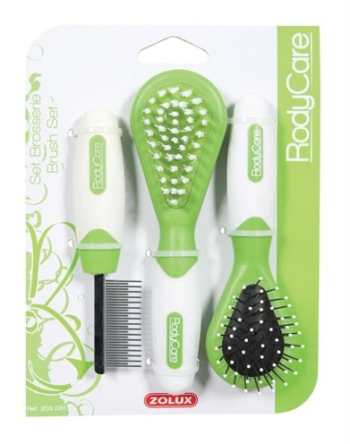 ZOLUX RODYCARE Brush set rodent green