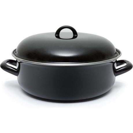 Keine Marke emaillierte schwarze Bratpfanne ø 22 cm 2l