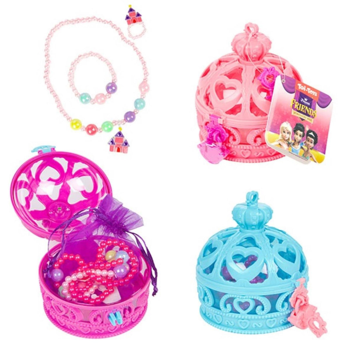 Toi-Toys Prinzessin Freunde Kroon Jewelry Box mit Accessoires