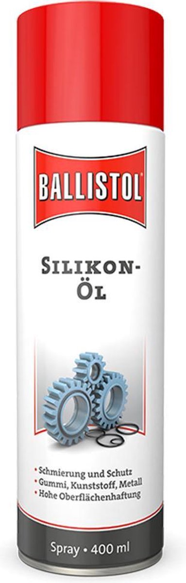 Ballistol silicone spray 400ml - voor metaal, rubber, kunststof, hout en leer