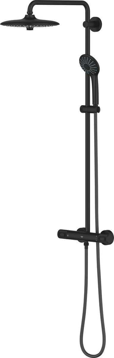 Grohe Quickfix Vitalio Joy 260 Duschsystem – Wandmontage – wassersparend – Phantomschwarz
