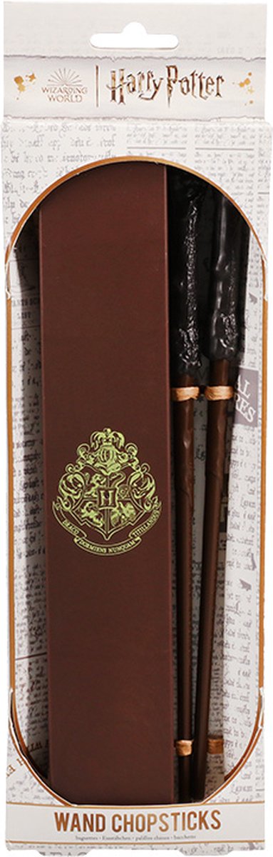 Paladone Harry Potter Zauberstab-Essstäbchen in Box – Offiziell lizenzierte Zauberstab-Essstäbchen mit Hogwarts-Aufbewahrungsbox