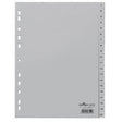 Numerische Tabs langlebig 6522 20 Tabs 11 Löcher grau