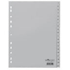 Numerische Tabs langlebig 6522 20 Tabs 11 Löcher grau