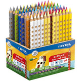 Lyra Rillen-Buntstifte, L: 18 cm, Mine 4,25 mm, farbig sortiert, 96 Stück 1 Box