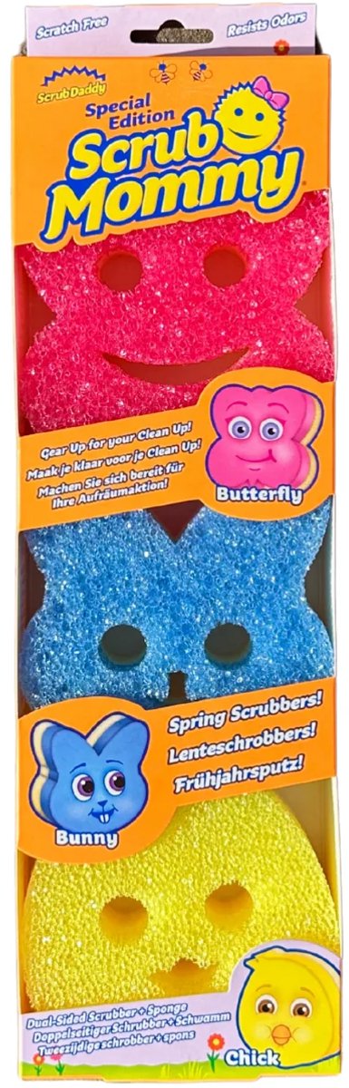 Scrub Daddy Scrub Mommy – Frühling – limitierte Auflage – 3er-Pack