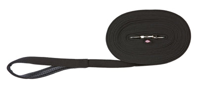 Trixie Hundeleine Schleppleine Gurtband schwarz