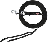 Trixie Hundeleine Schleppleine Gurtband schwarz