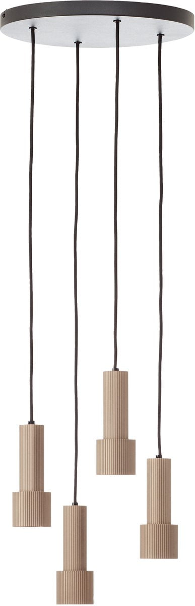 Brilliant Cadiz - Hängelampe - rund - LED 4xGU10 - Bronze - Schwarz