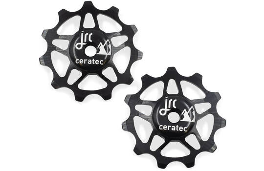 Jrc – Keramik-Umwerfer-Laufradsatz Shimano 105 Ultegra 12 Gang 11 Zähne, schwarz