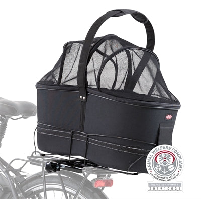 Trixie Fahrradkorb Gepäckträger breit schwarz