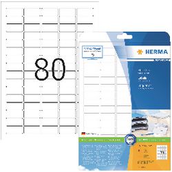 Herma-Etiketten ohne Marke, weiß, 35,6 x 16,9 Premium, A4, 2000 Stück.