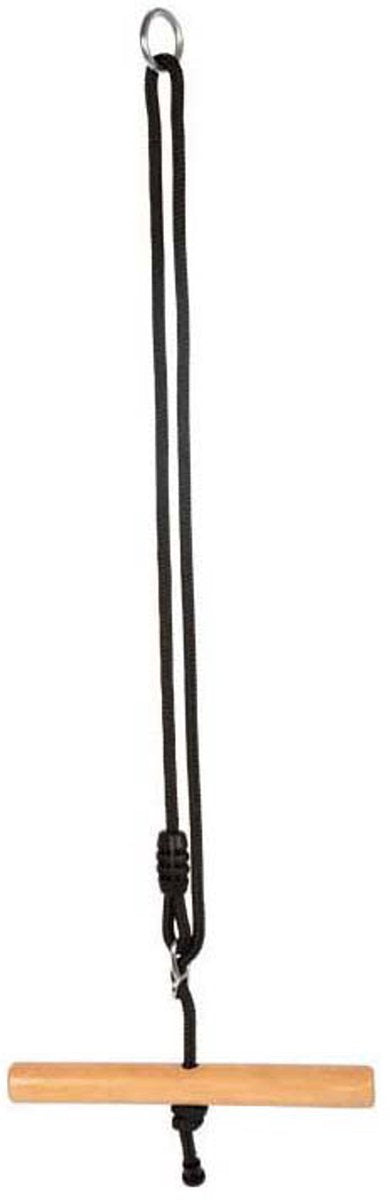 Kleiner Fuß - drehbare Trapezschaukel aus Holz, schwarze Linie