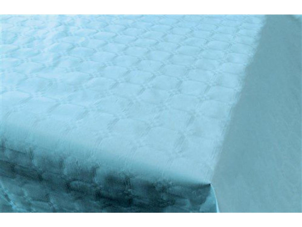 Haza Damast-Tischdecke, Pap, 120 cm x 8 m, Babyblau
