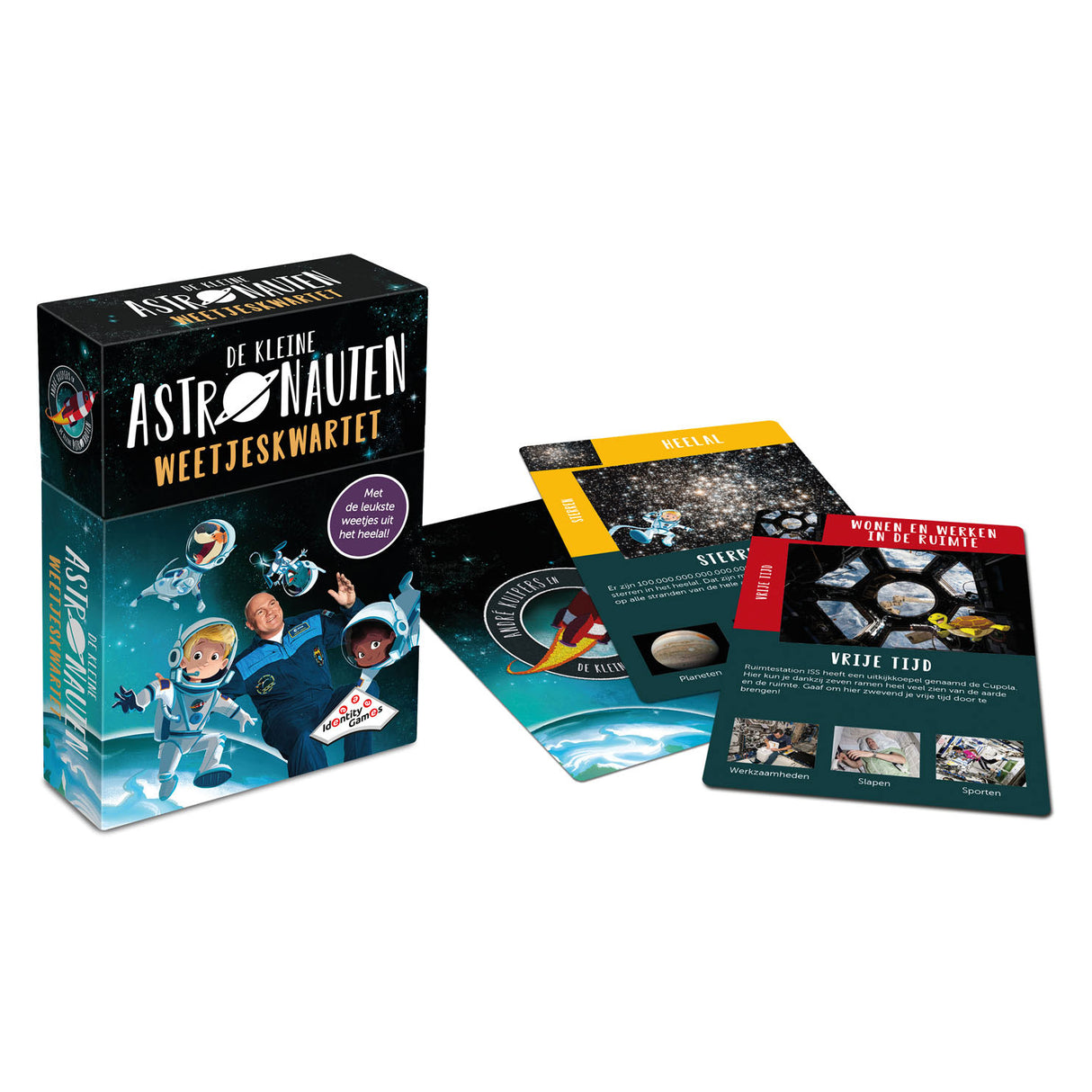 Identity games small astronauts facts quartet